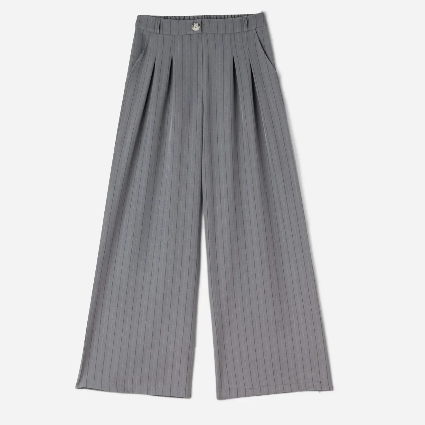 Pantalon de tailleur TEXTO gris rayures tennis