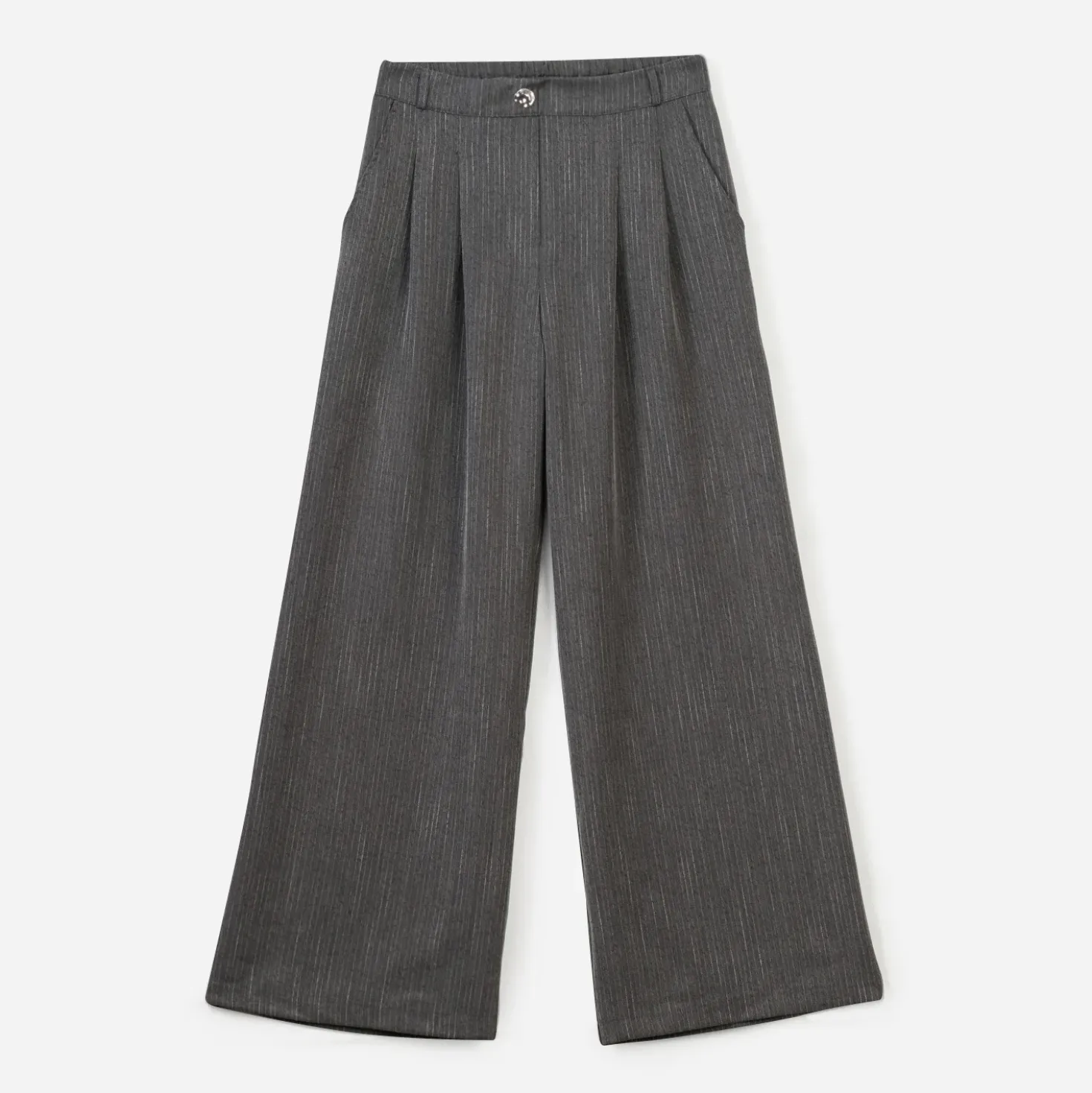 Pantalon large TEXTO gris rayures tennis