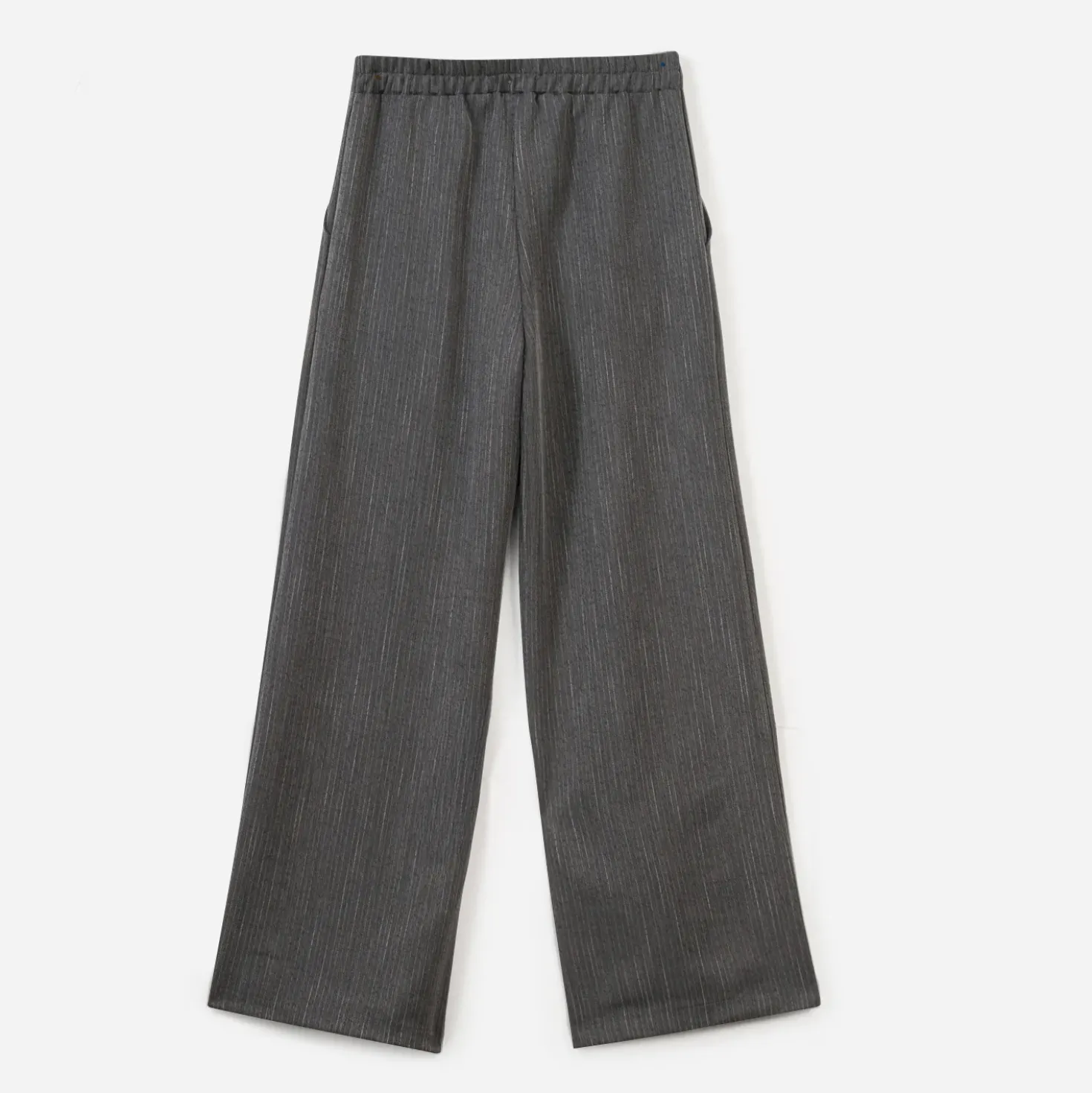 Pantalon large TEXTO gris rayures tennis