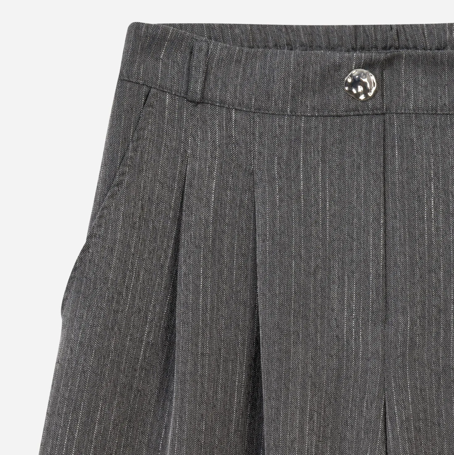 Pantalon large TEXTO gris rayures tennis