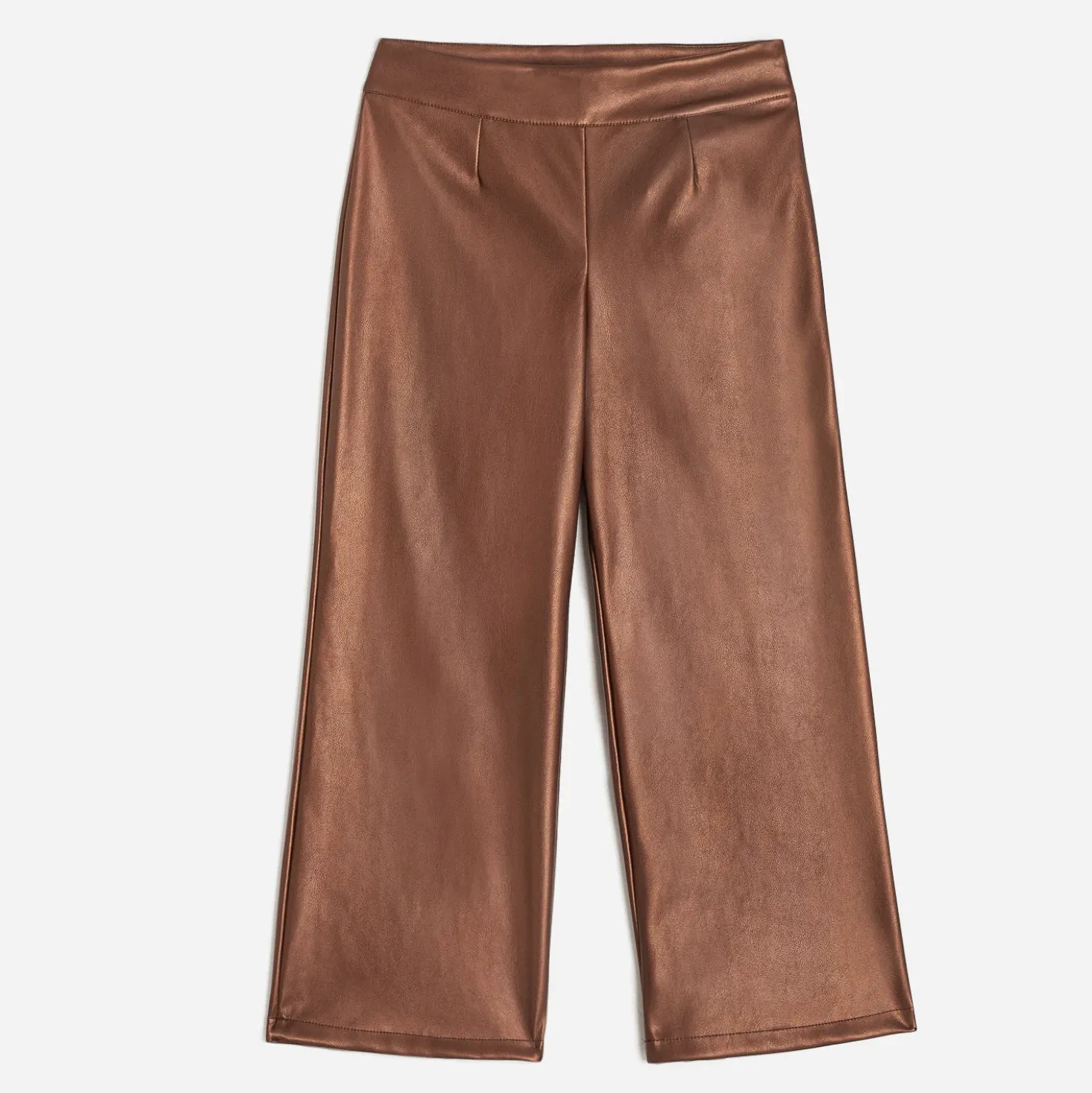 Pantalon large TEXTO marron métallisé