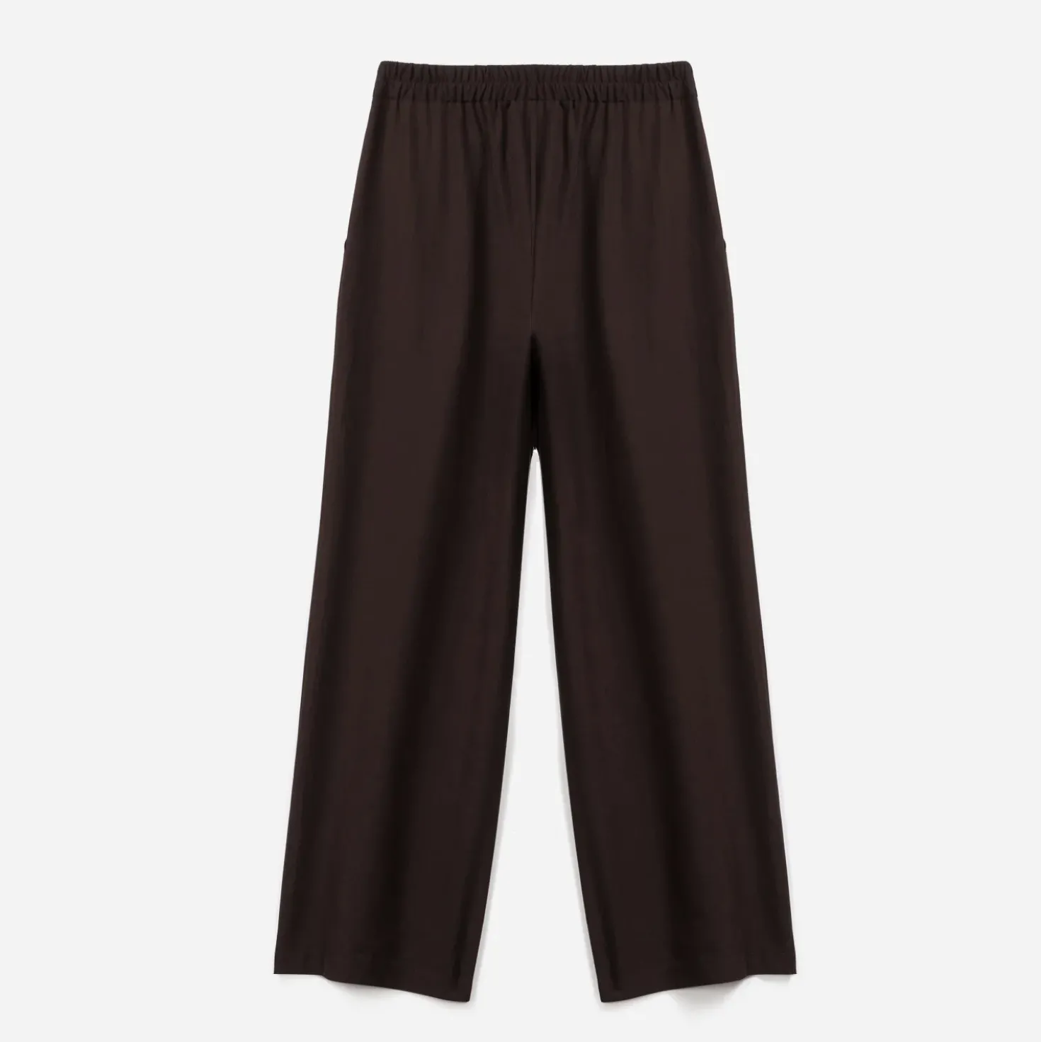 Pantalon TEXTO marron large