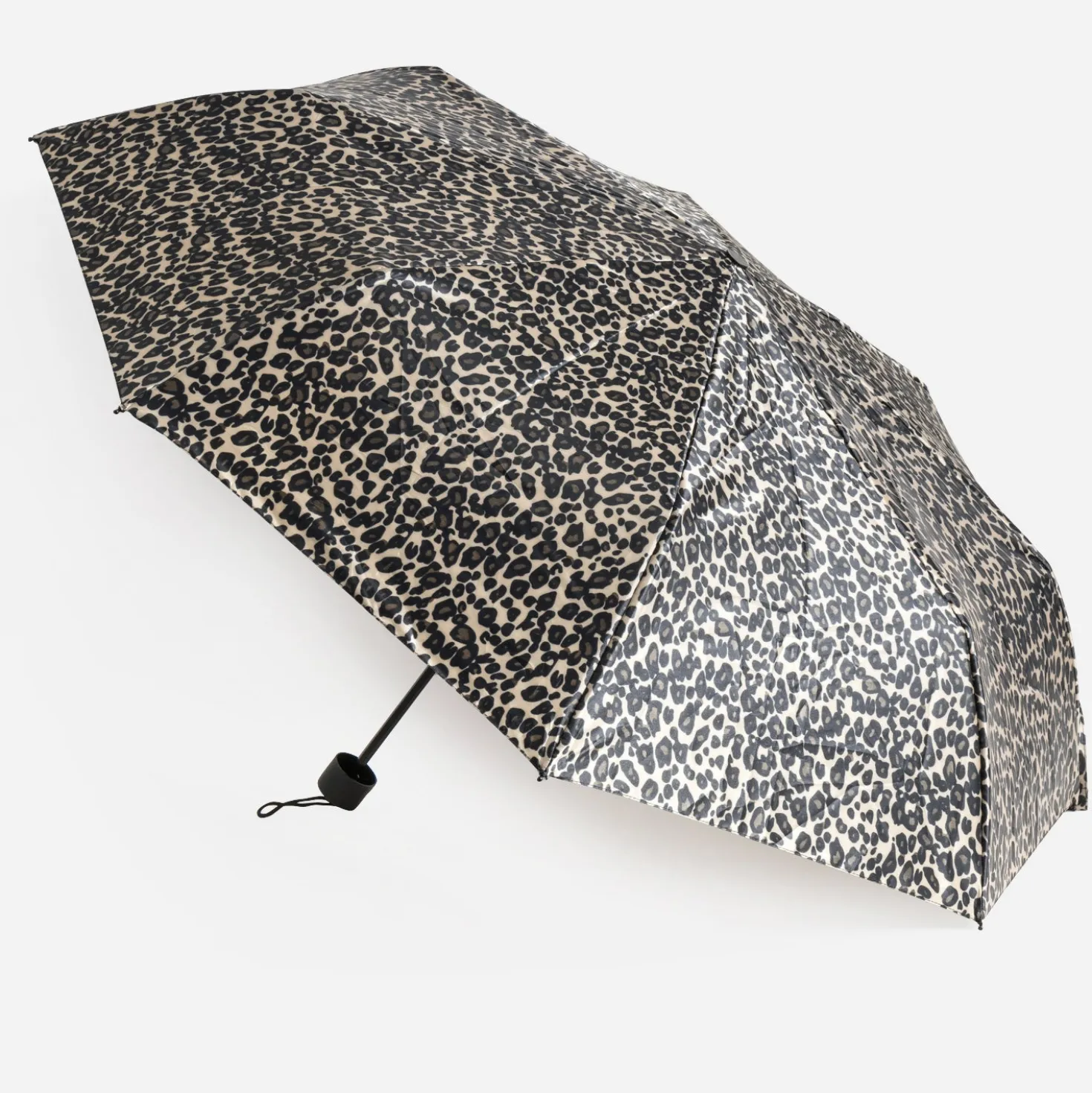 Parapluie beige motif léopard