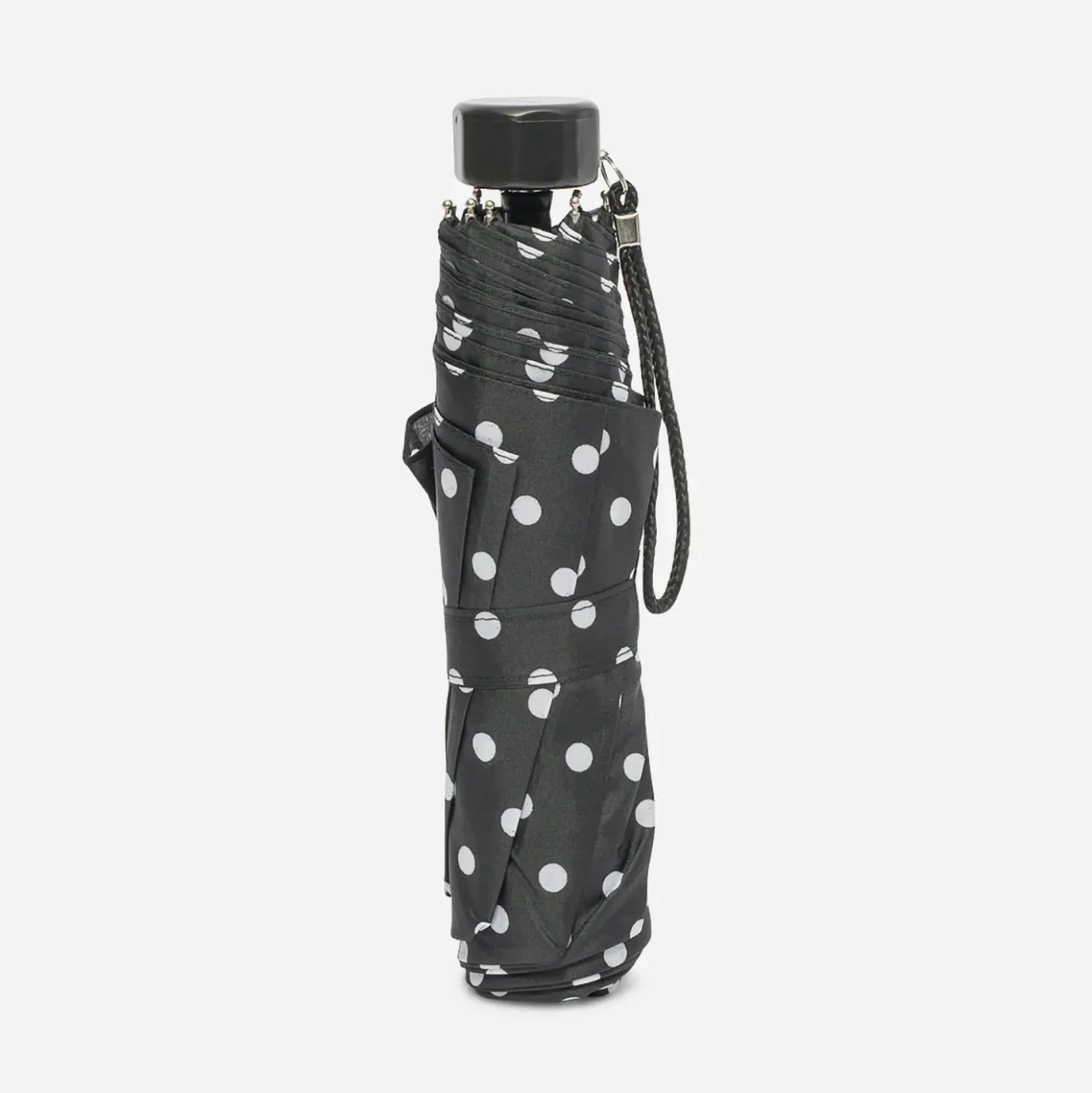 Parapluie noir à pois