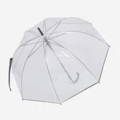 Parapluie transparent et noir