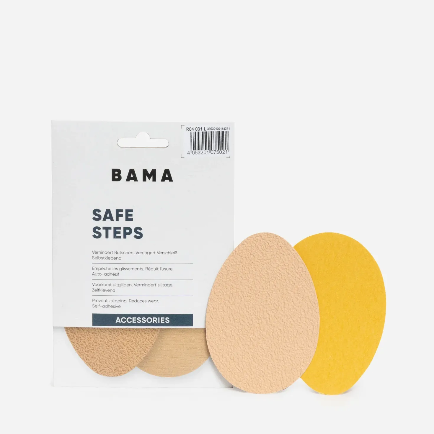 Patins BAMA beiges anti-glisses autocollants