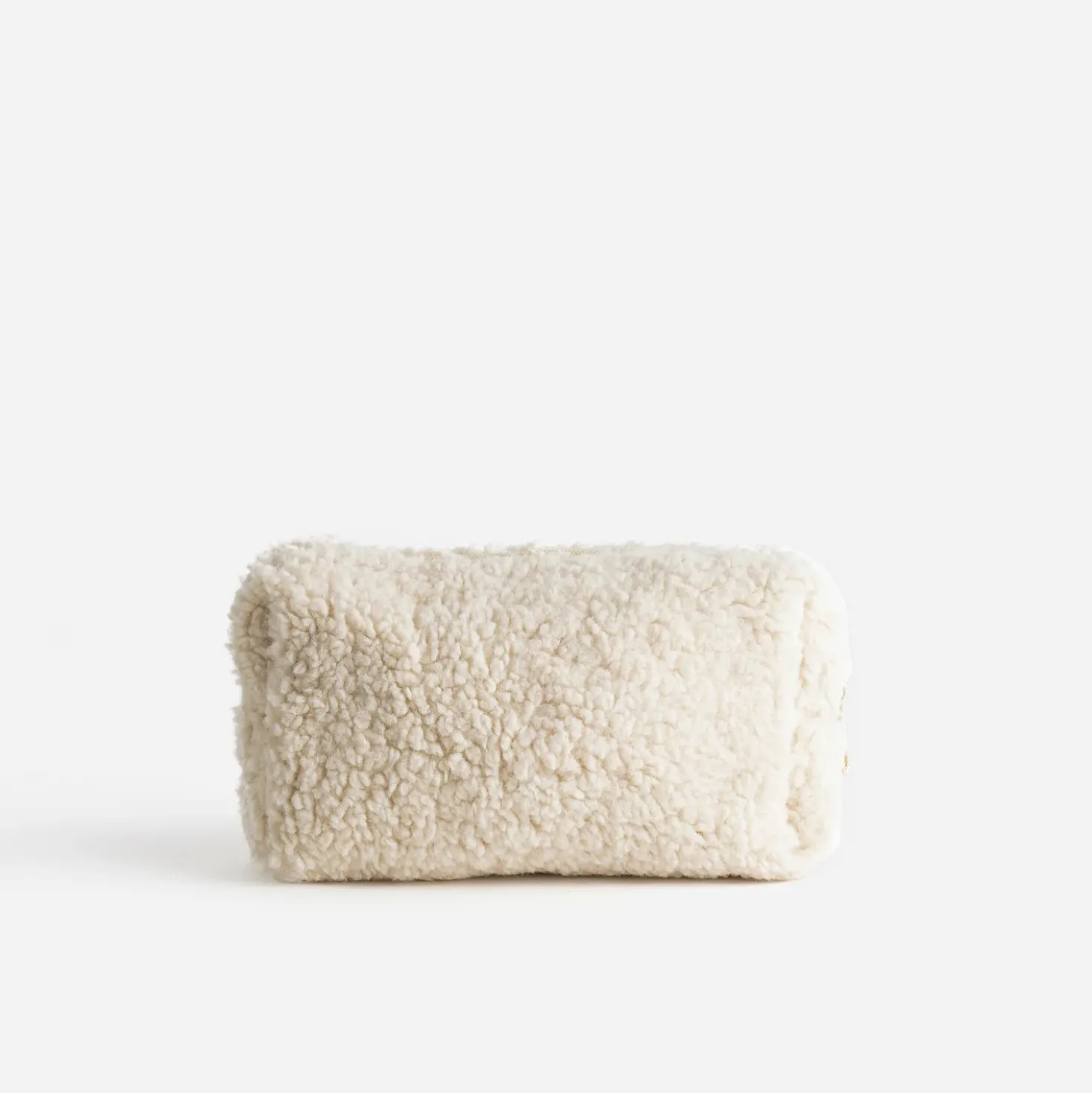 Pochette beige bouclette