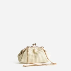 Pochette écrue tressée