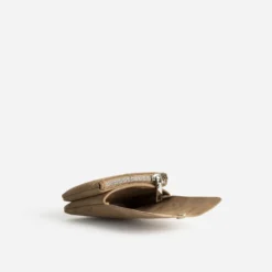 Porte-monnaie camel suédé
