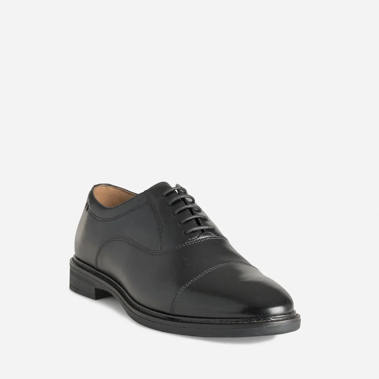 Richelieu noir cuir