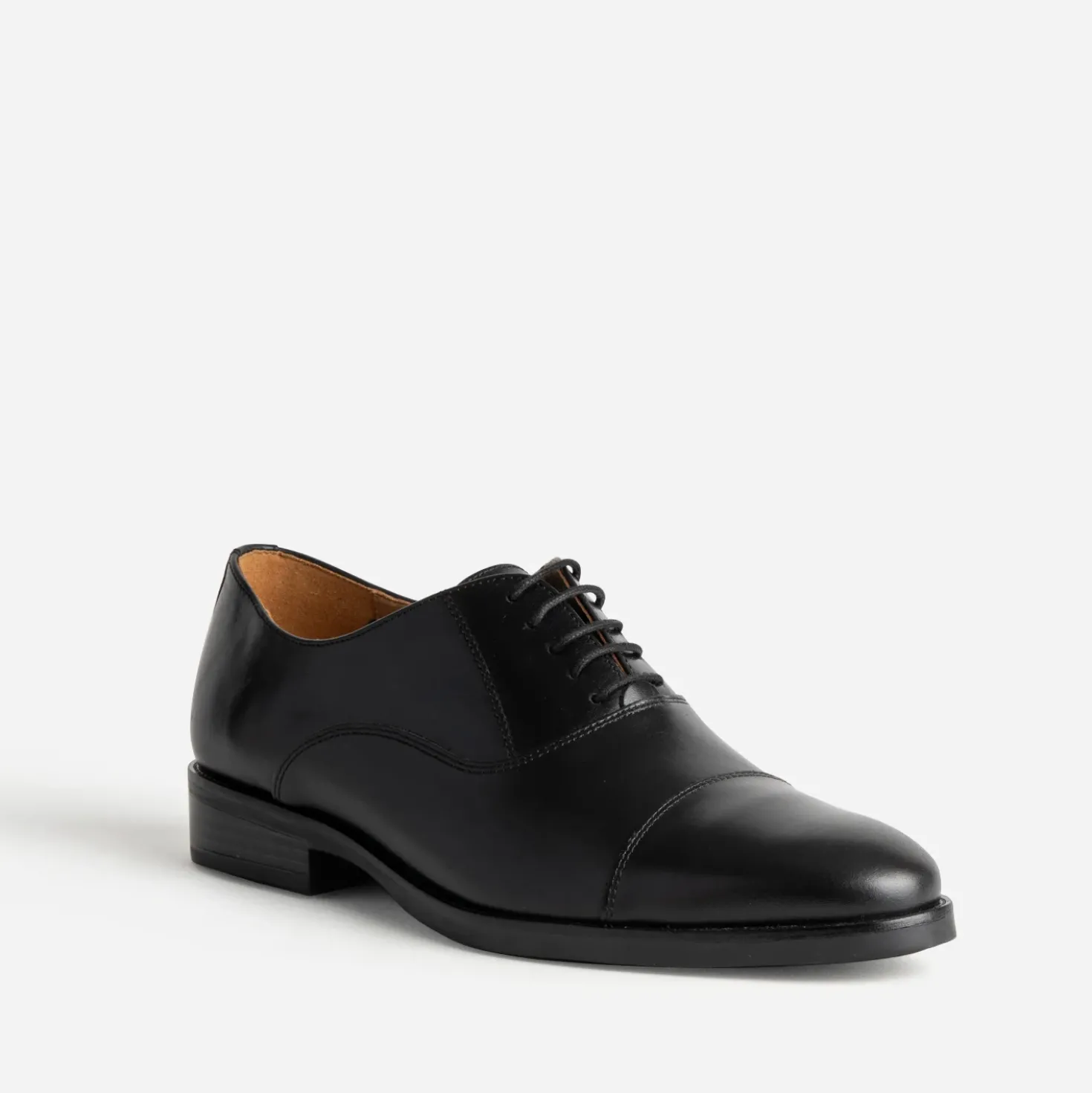 Richelieu noir cuir