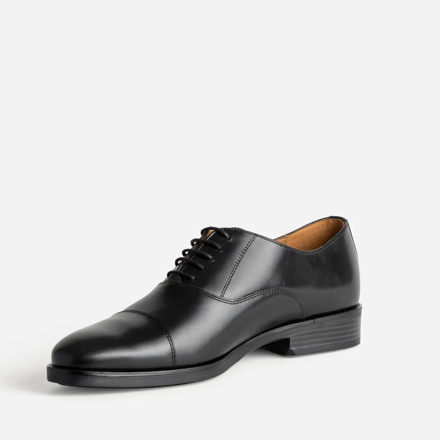 Richelieu noir cuir