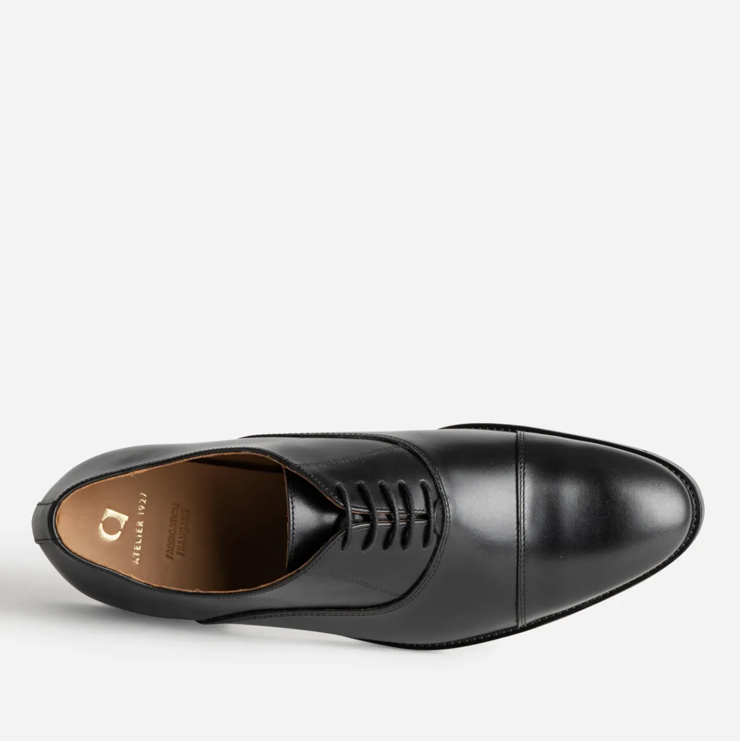 Richelieu noir cuir
