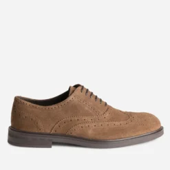 Richelieu taupe cuir velours bout fleuri