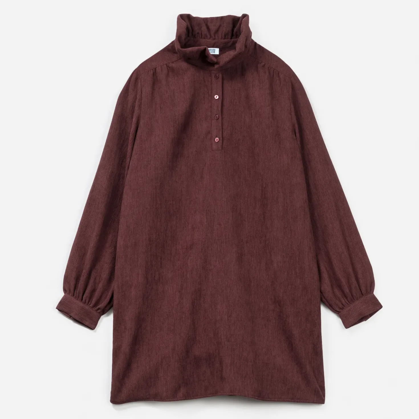 Robe ERAM WEAR bordeaux maille velours côtelé