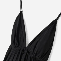Robe fines bretelles TEXTO noire