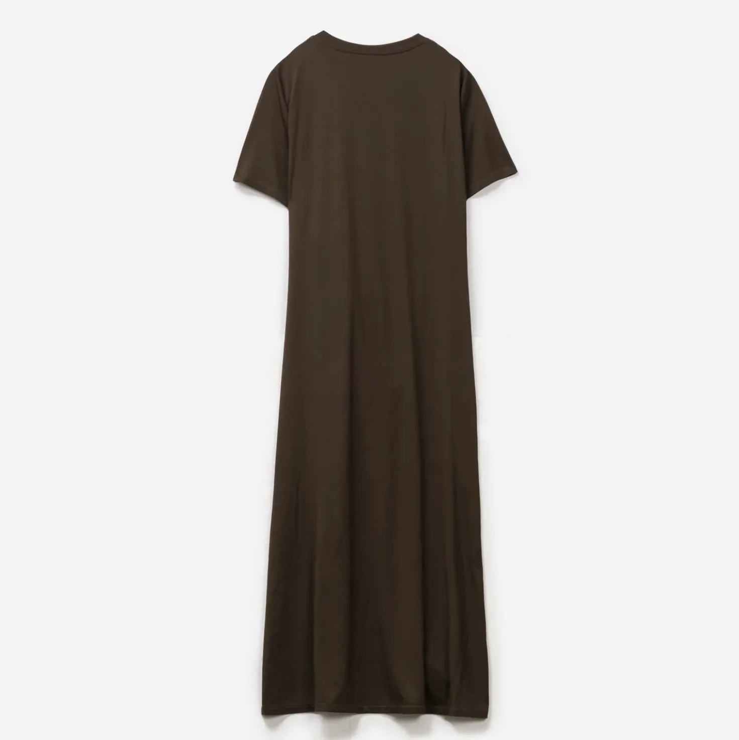 Robe longue marron fluide