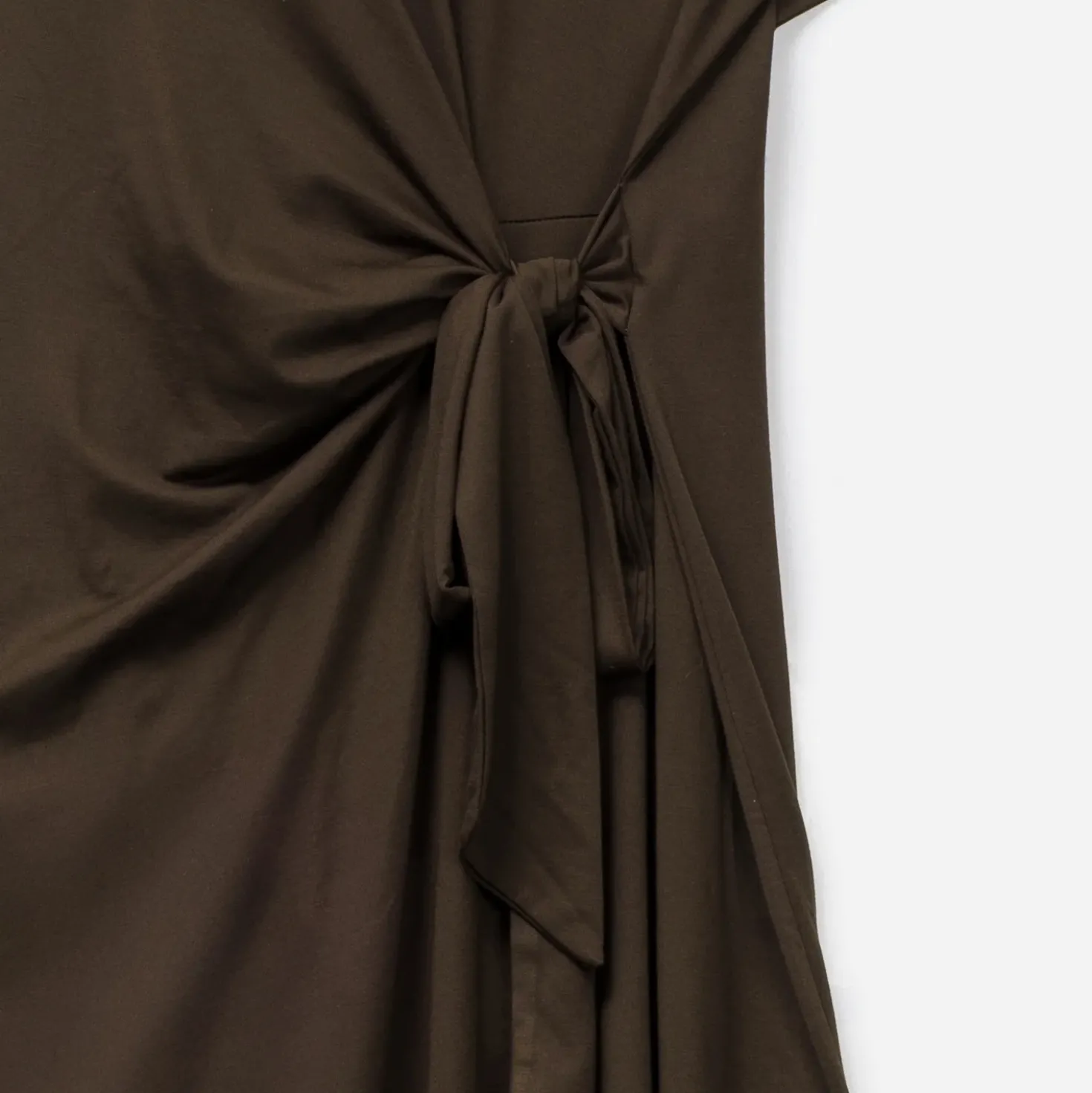 Robe longue marron fluide