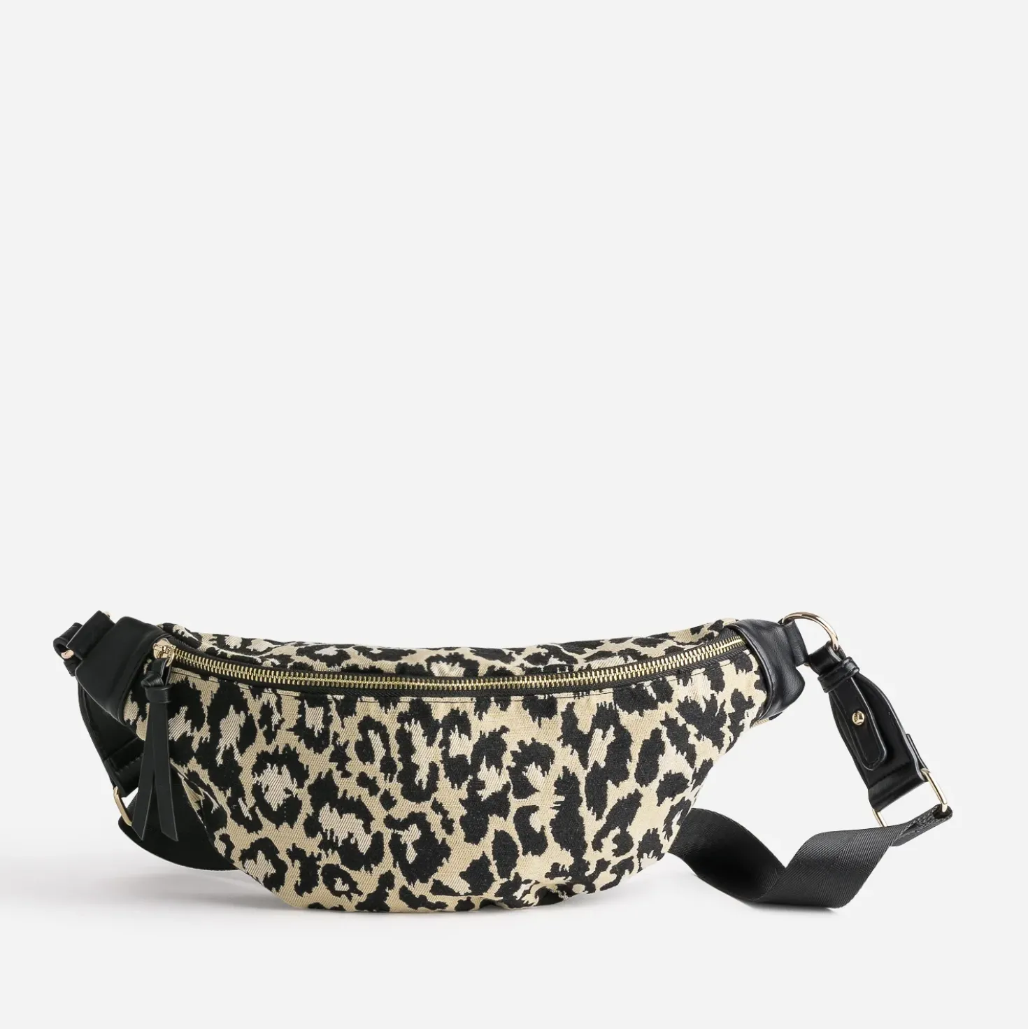 Sac-banane TEXTO beige motif léopard