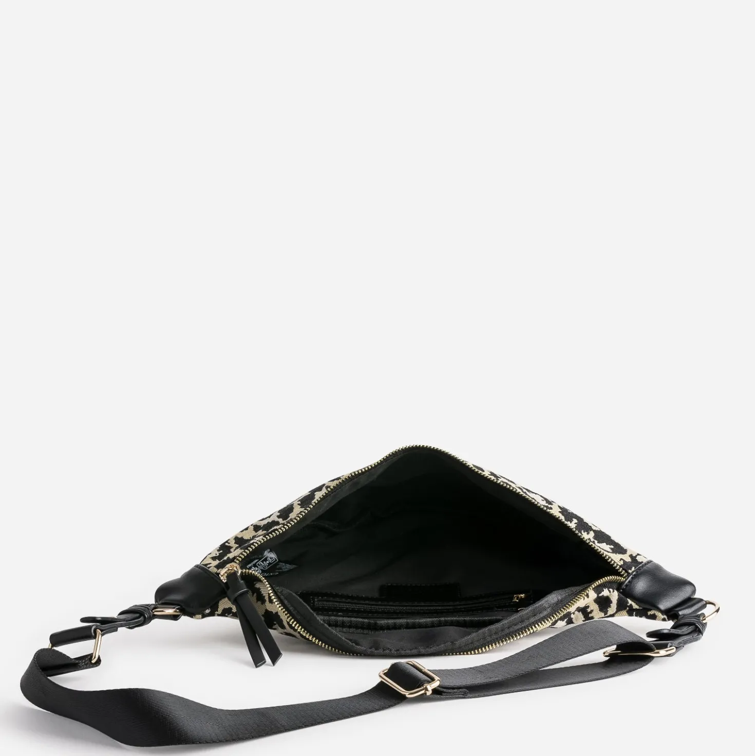 Sac-banane TEXTO beige motif léopard