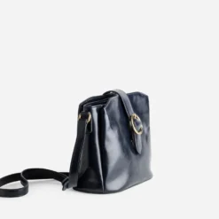 Sac bandoulière marine trois compartiments