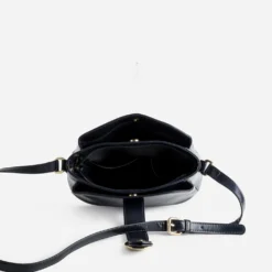 Sac bandoulière marine trois compartiments