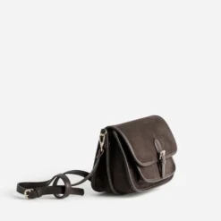 Sac bandoulière marron deux compartiments