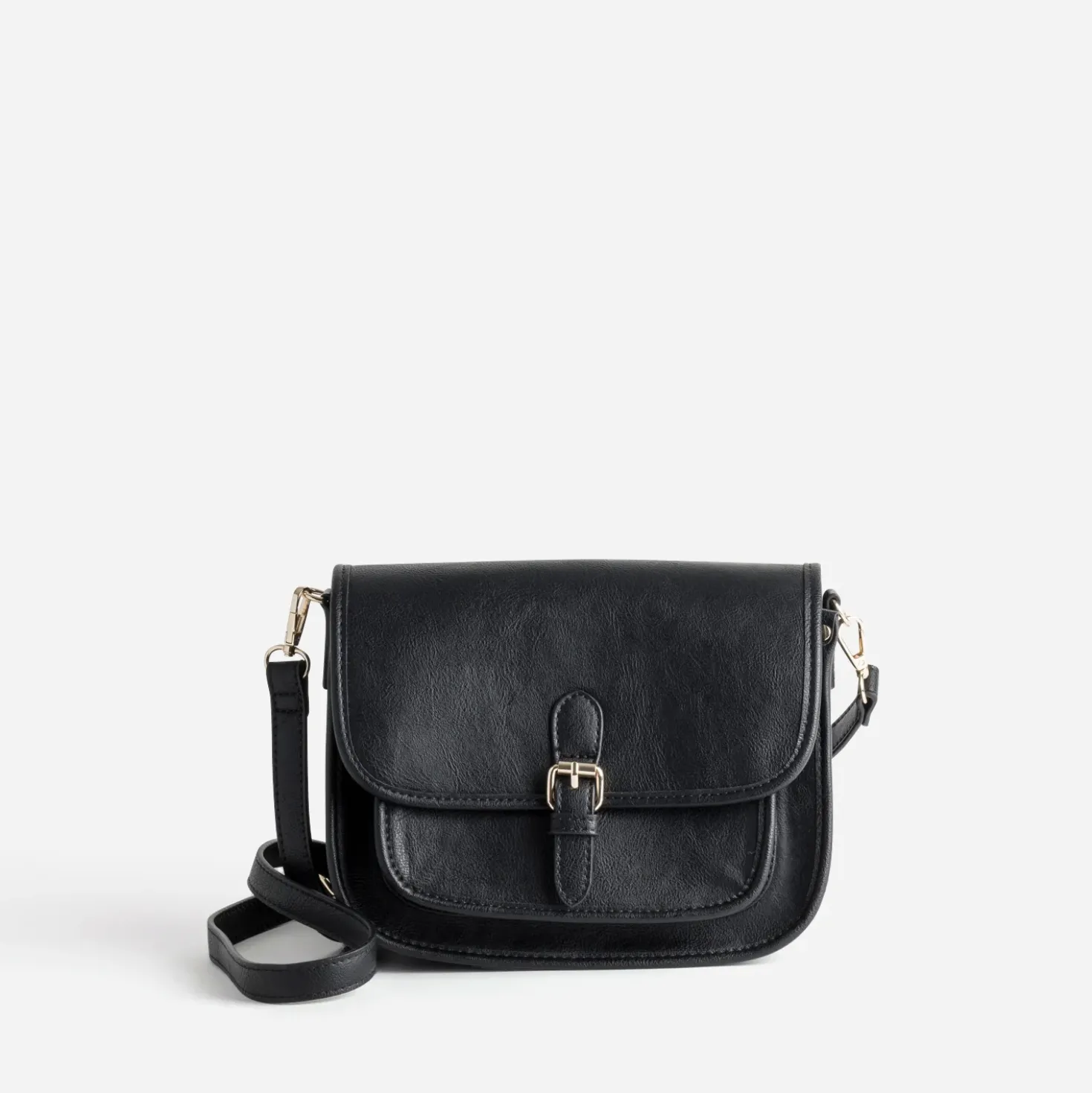 Sac bandoulière noir deux compartiments