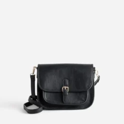 Sac bandoulière noir deux compartiments