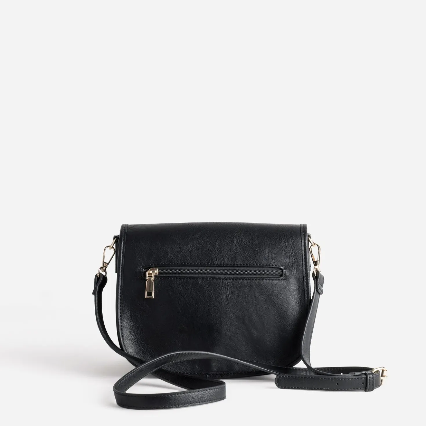 Sac bandoulière noir deux compartiments