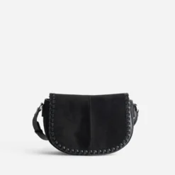 Sac bandoulière TEXTO noir suédé