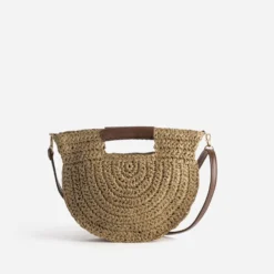 Sac beige tressé