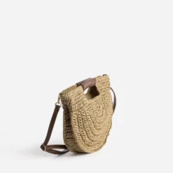 Sac beige tressé