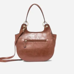 Sac besace cognac