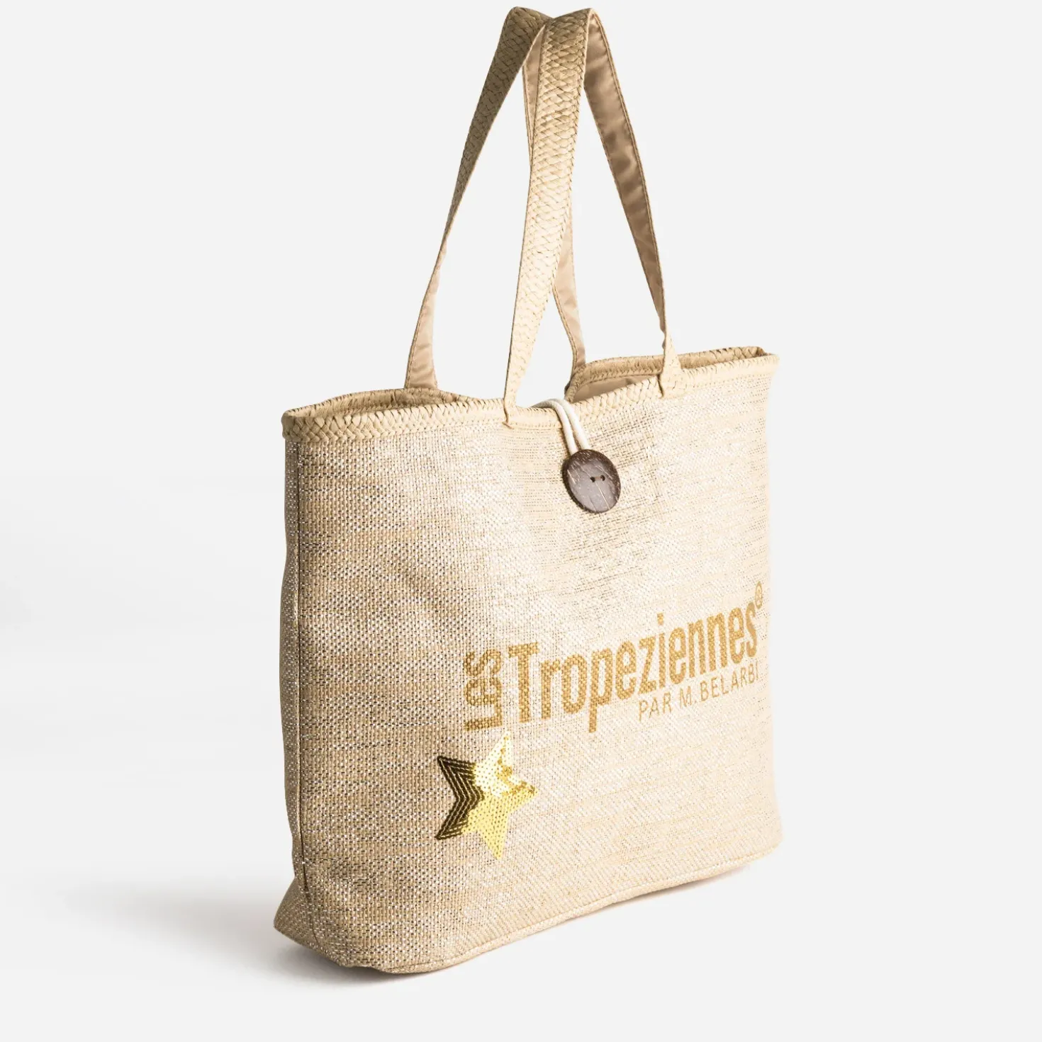 Sac cabas beige foncé LES TROPEZIENNES