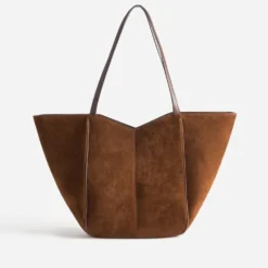 Sac cabas cognac suédé
