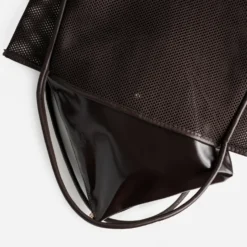 Sac cabas marron résille