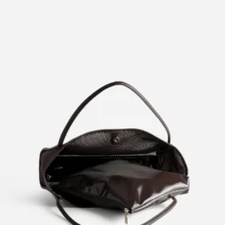 Sac cabas marron résille