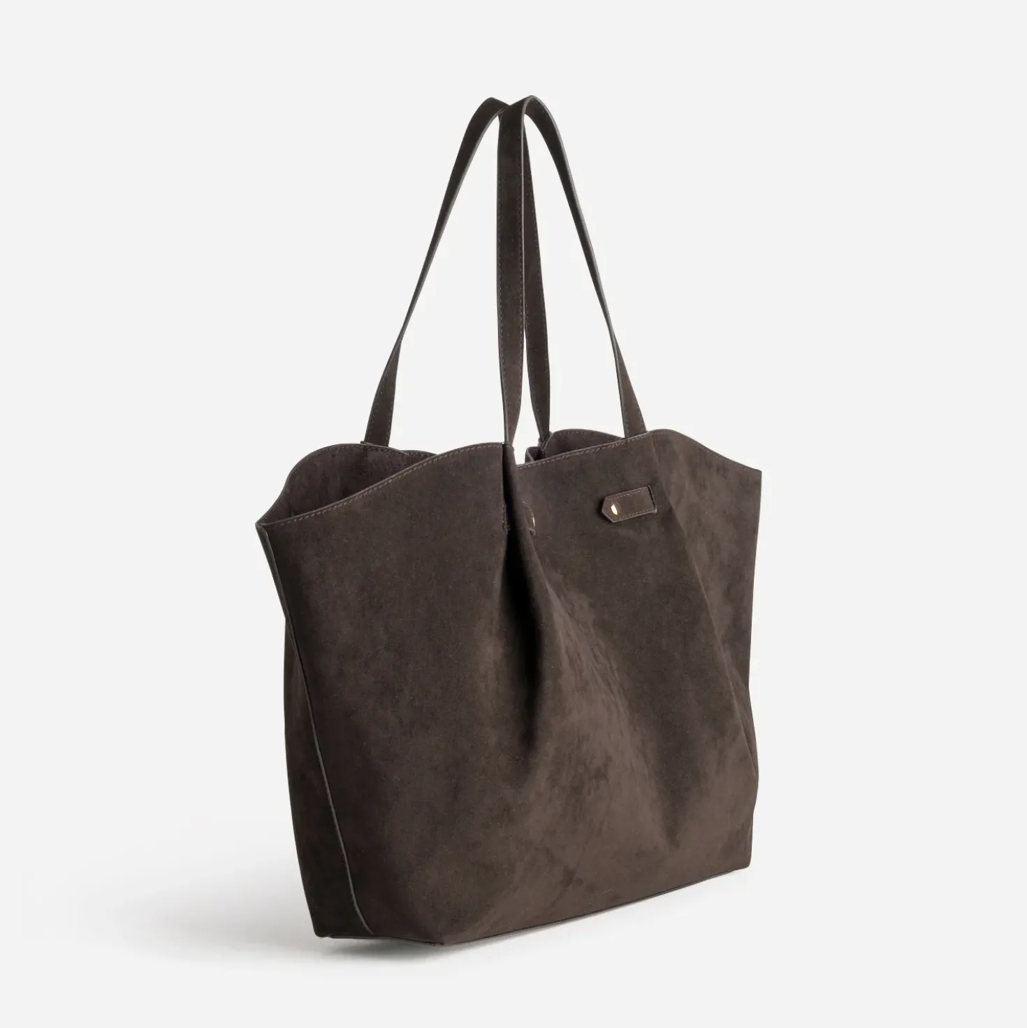 Sac cabas marron suédé