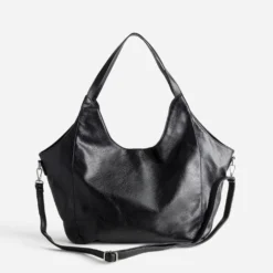 Sac cabas noir décor clous