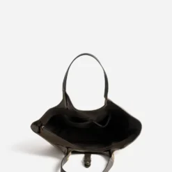 Sac cabas taupe suédé