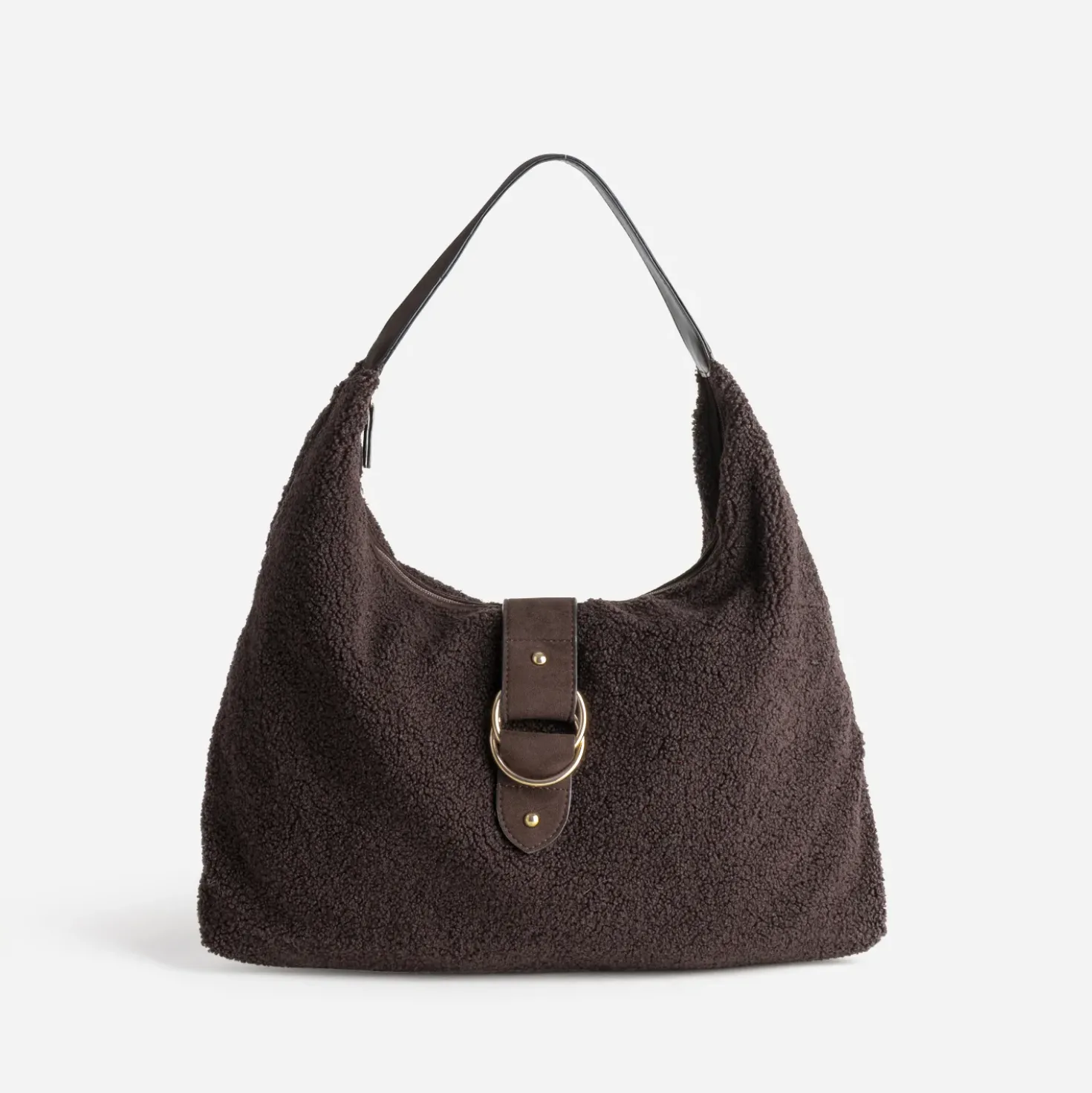Sac Hobo marron sherpa