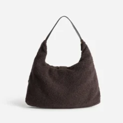Sac Hobo marron sherpa