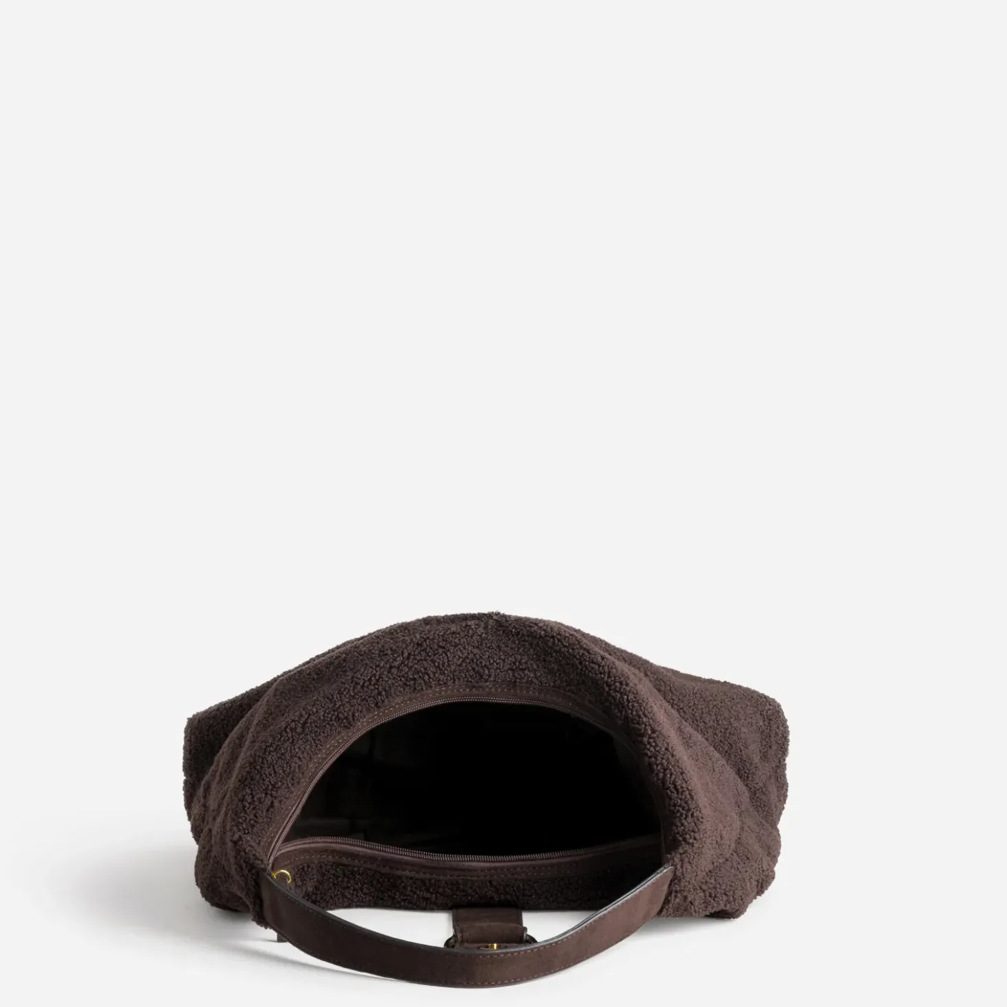 Sac Hobo marron sherpa