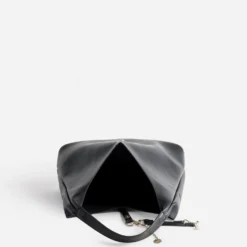Sac hobo noir détails charms