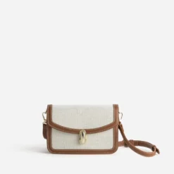 Sac à main beige et camel