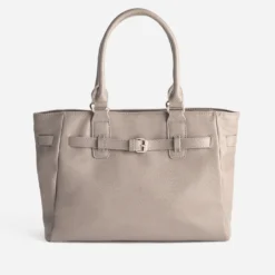 Sac à main beige foncé ceinturé