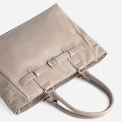 Sac à main beige foncé ceinturé
