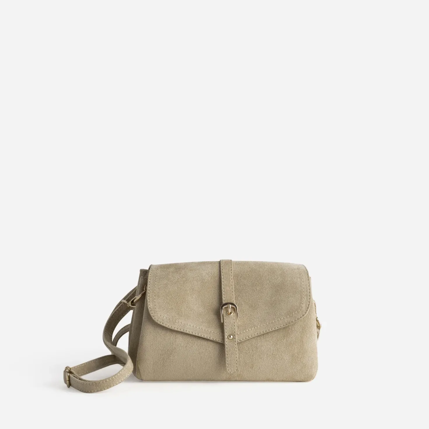 Sac à main beige suédé