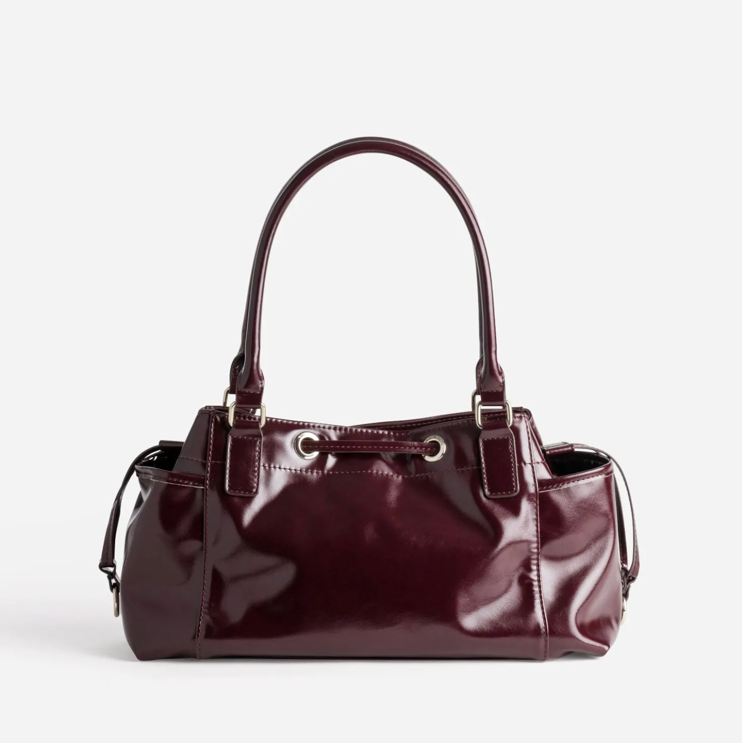Sac à main bordeaux multipoches